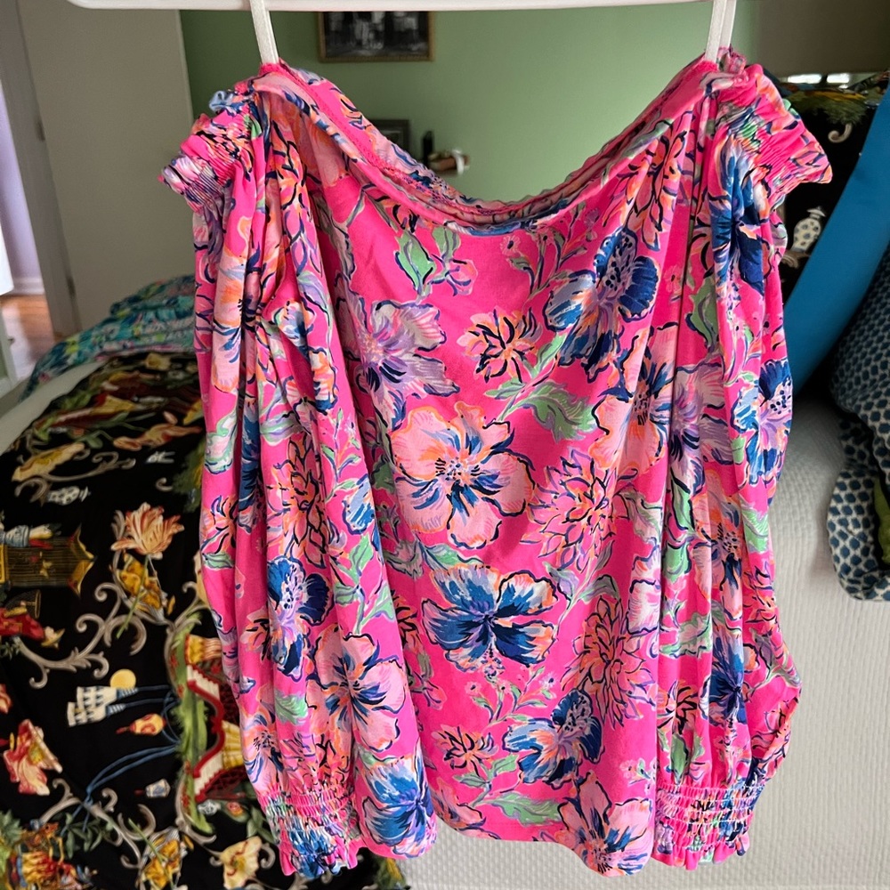 Lilly Pulitzer off the shoulder top